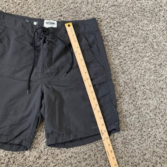 Our Castle Mens Black Quick-Dry Nylon Outdoor Shorts With Drawstring & Pockets - Picture 4 of 6